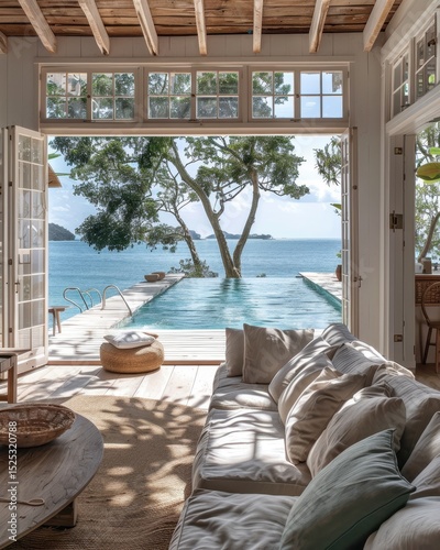 luxury living room with a house pool swimming pool resort villa