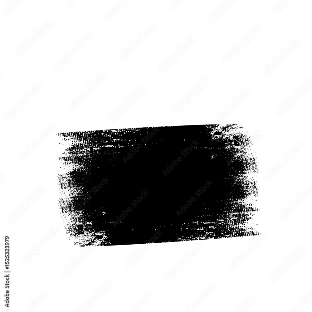 Fototapeta premium Black paint brush stroke