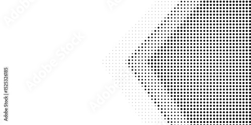 Halftone Dots Forming Fading Oval Shape