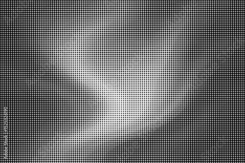 Soft Center Halftone Dot Vignette Pattern