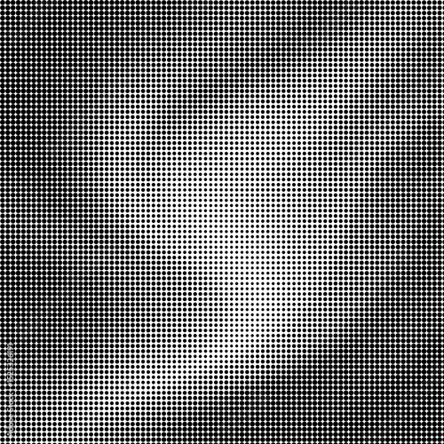 Halftone Dots Fading From Corners Inward