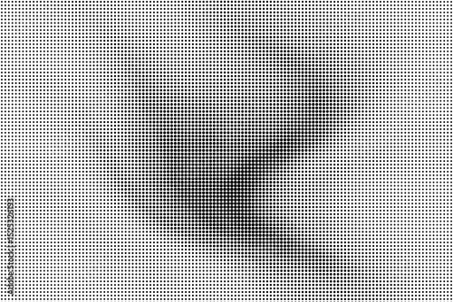 Radial Halftone Squares Central Burst