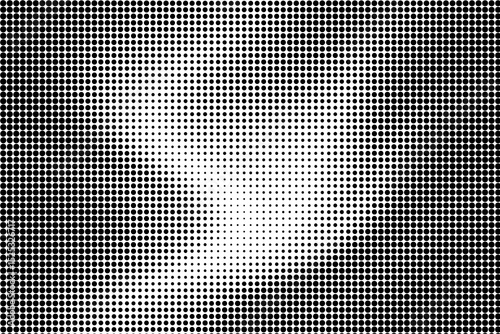 Radial Dot Pattern Black White Background