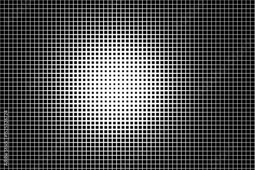 Halftone Squares Radial Gradient Background