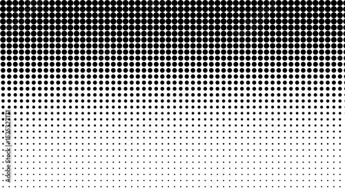 Black Dots Vertical Halftone Gradient