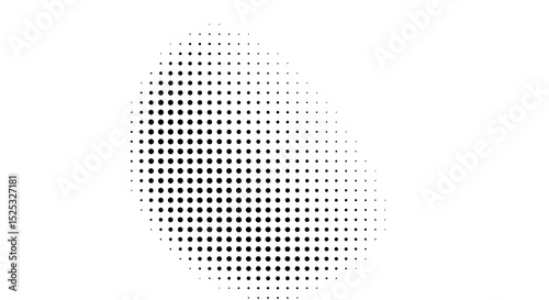 Abstract Dotted Halftone Fading Shape