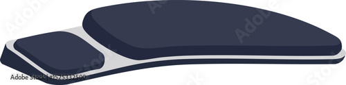 Ergonomic desk mouse pad with wrist support in dark blue color for comfortable computer use and office productivity enhancement 
