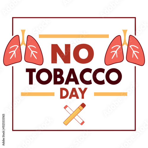  No tobacco day vector illustration.
