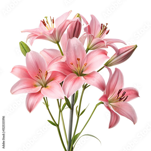 Beautiful Pink Lilies in a Floral Arrangement