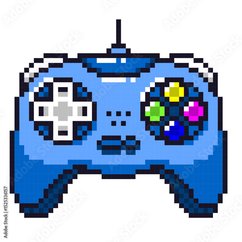 ゲームコントローラーのピクセルアート