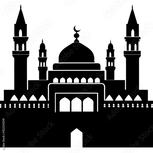 taj mahal vector illustration