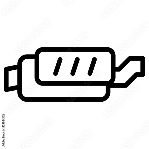 Car exhaust icon in vector illustration