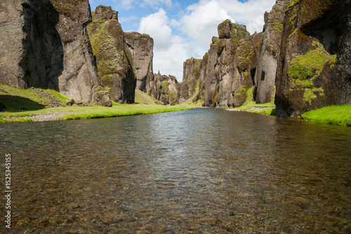 Fjadrargljufur canyon in Iceland