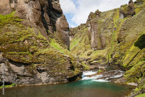 Fjadrargljufur canyon in Iceland