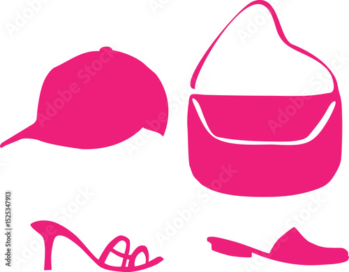 Set of colorful professional sport clothes, for running or indoor training