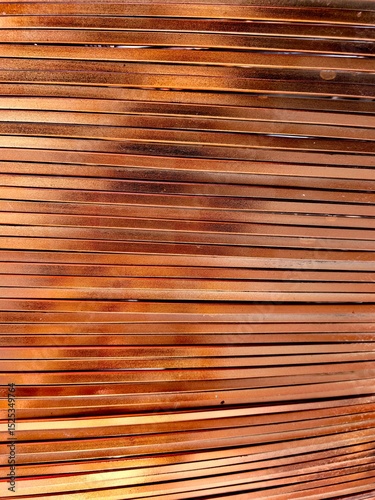 Wallpaper Mural Close-up of Abstract Copper or Bronze Metal Strips Torontodigital.ca