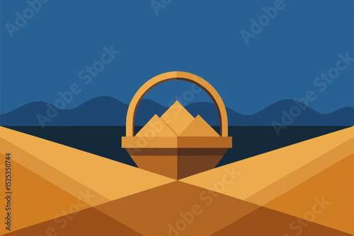 pyramids in the sand