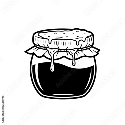 Leaking jam jar.