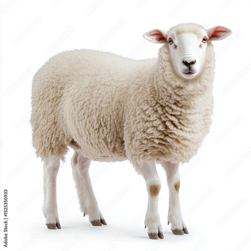 Fototapeta premium sheep isolated on white