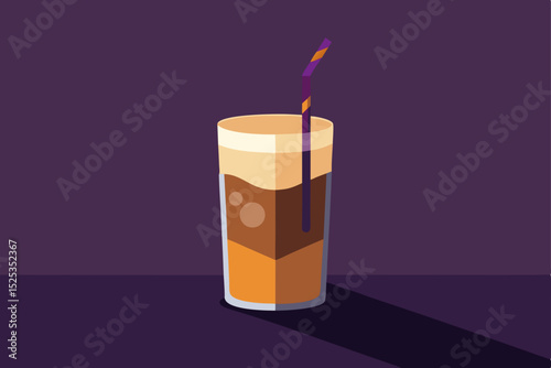 illustration of burning candle in a glass