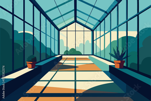 interior of a modern building