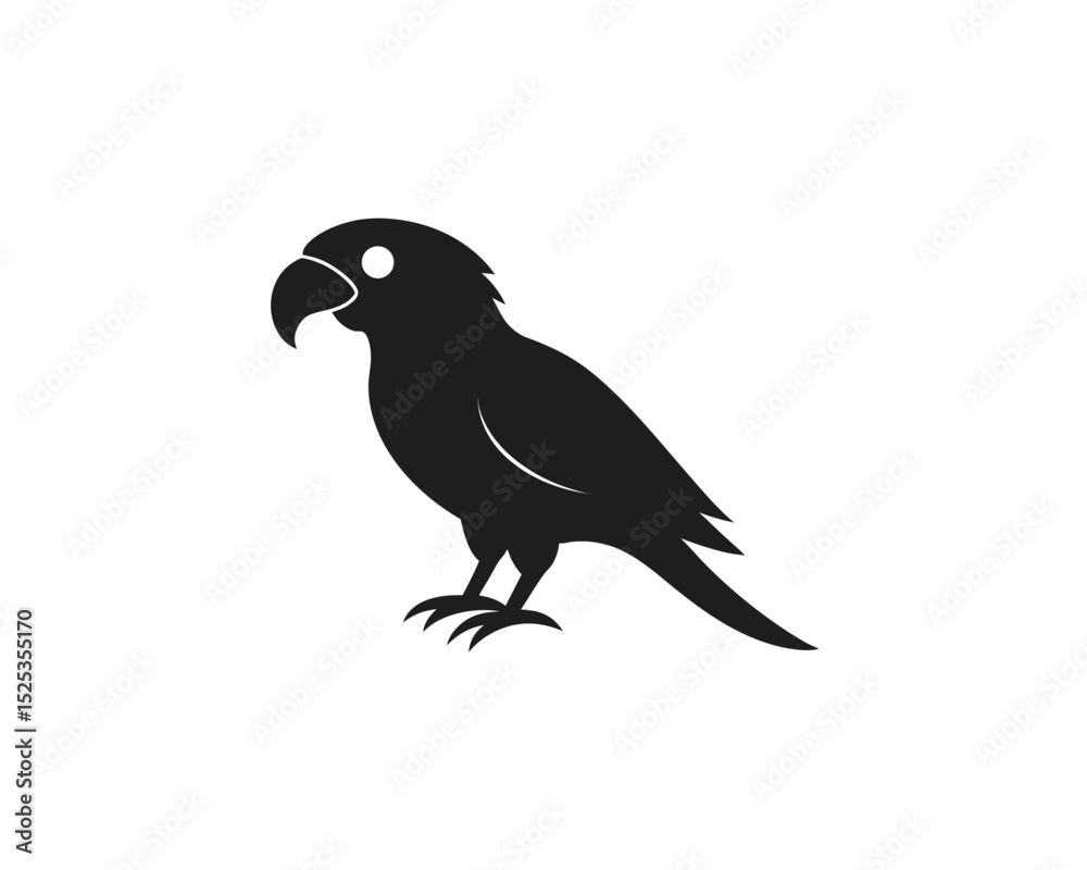 Fototapeta premium Colorful Parrot Vector Illustration on White Background