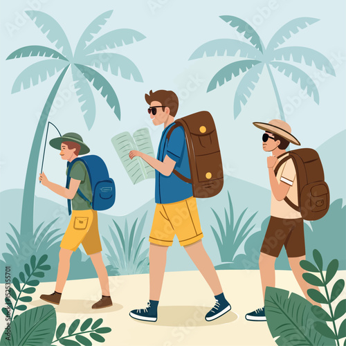 Family Trek: Navigating the Tropical Wilderness