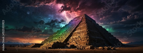 A majestically ancient pyramid