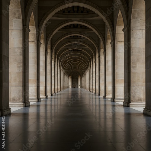Symmetrical architectural detail. Shoot a head-on image of a repeating element (arches, columns, or windows). Horizontal framing can showcase the full row of repeats, whereas vertical framing zooms in