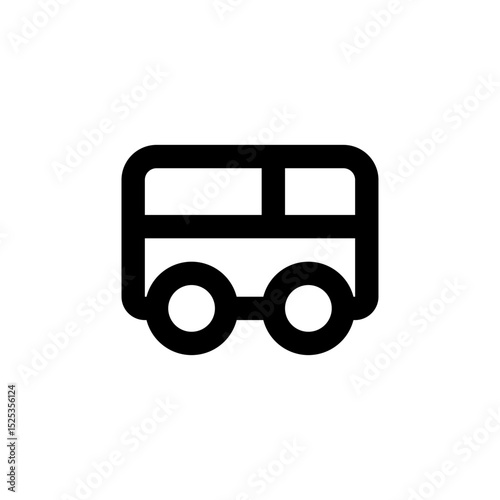 bus icon simple design