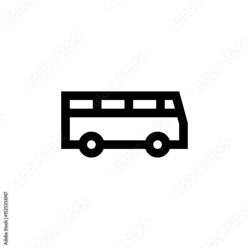 bus icon simple design