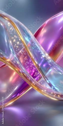 Abstract Geometric Background  Pink  Purple  Gold Swirls