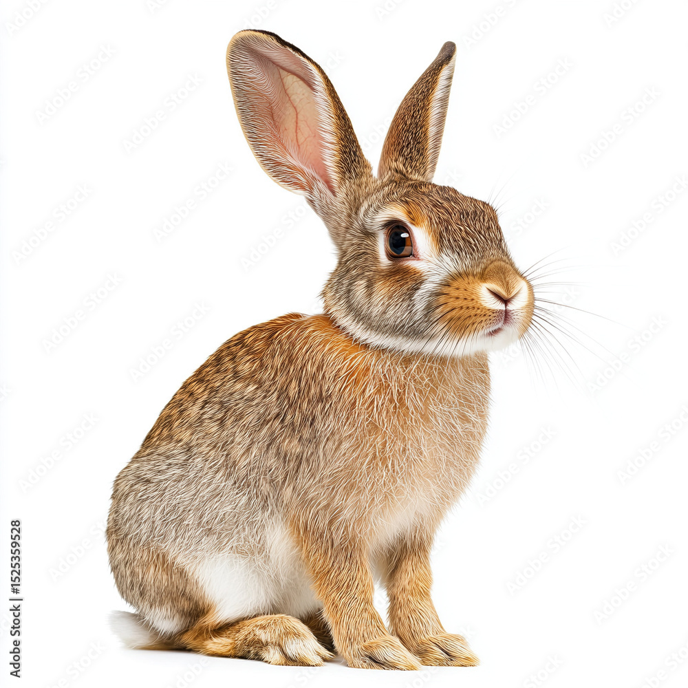 Fototapeta premium rabbit isolated on white background