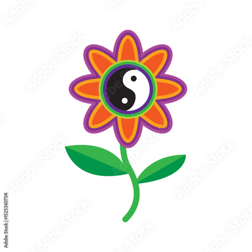 flower with a ladybugsunflower and ladybird