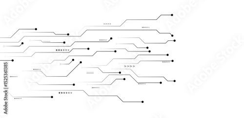 Circuit board technology element vector illustration