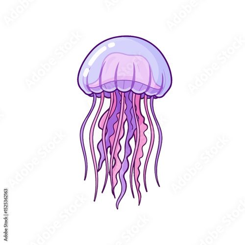 Very cute and cool sea animal icon