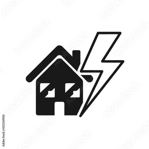 House with electric bolt – power issue at home.