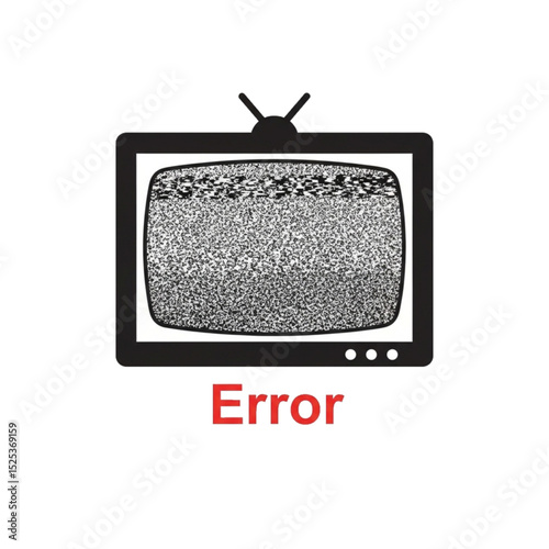 TV with “Error” – broadcast or signal problem.