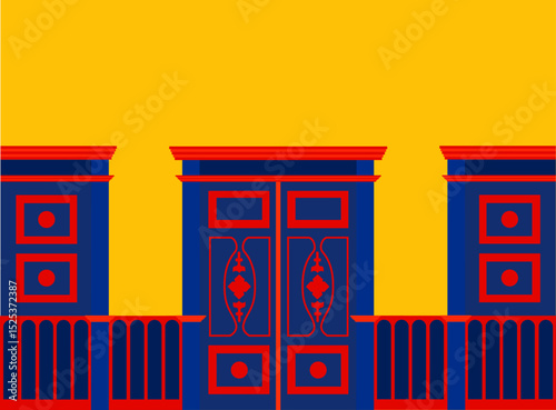 DOOR COLOMBIA TRICOLOR