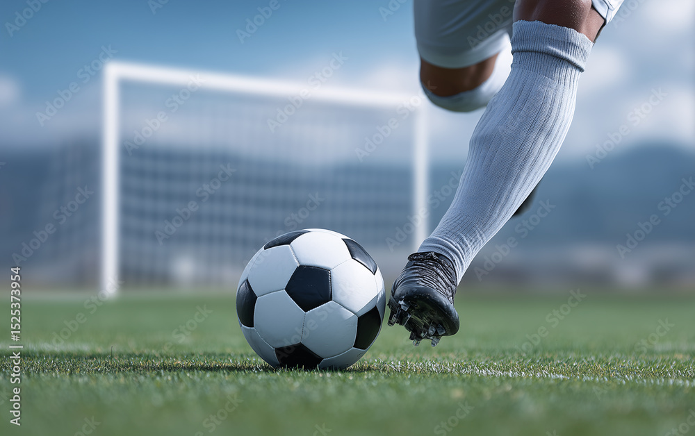 Fototapeta premium Soccer Player Dribbling