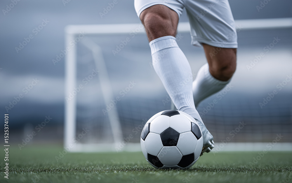 Fototapeta premium Soccer Player Dribbling