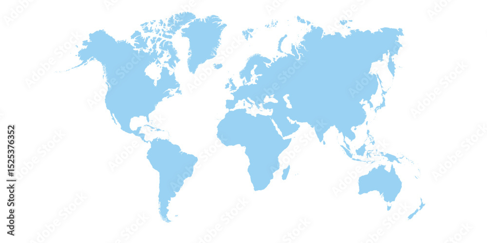 Obraz premium Illustration of a Colored map of world 