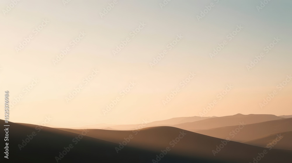 Fototapeta premium Mountain Range at Sunset