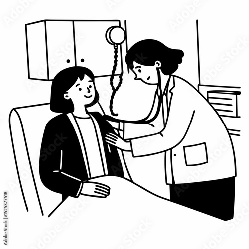 Doctor helping and support to patient while medical examination. trust and ethic concept