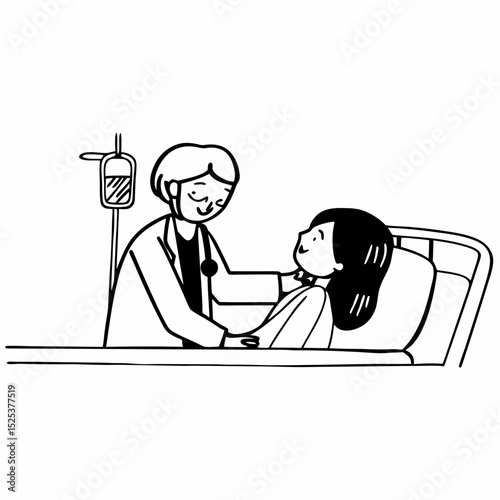 Doctor helping and support to patient while medical examination. trust and ethic concept