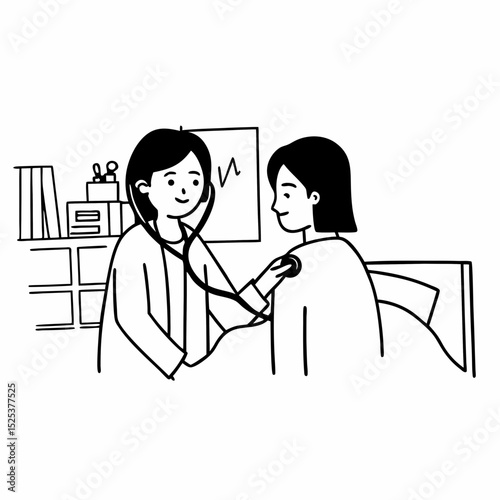 Doctor helping and support to patient while medical examination. trust and ethic concept
