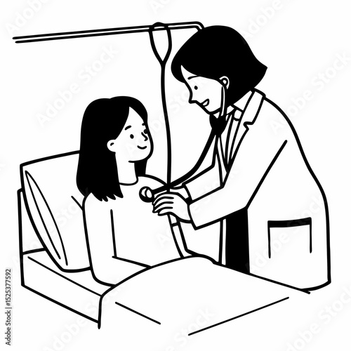Doctor helping and support to patient while medical examination. trust and ethic concept