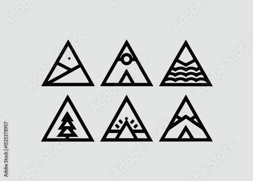 Black and White Nature Icons Set – Minimal Nature Logo and Symbol Collection Free Download Black and White Nature Icons Set – Minimal Nature Logo and Symbol Collection - GFXLoad