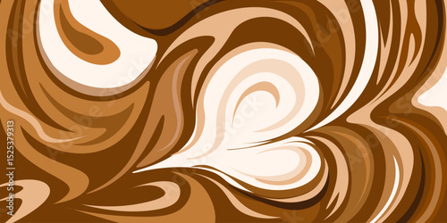 trendy horizontal coffee background