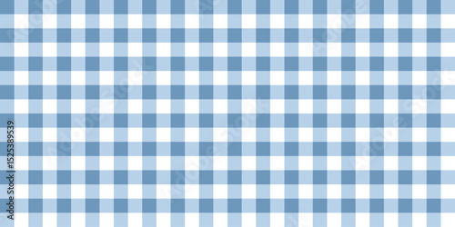 Seamless pastel blue gingham pattern